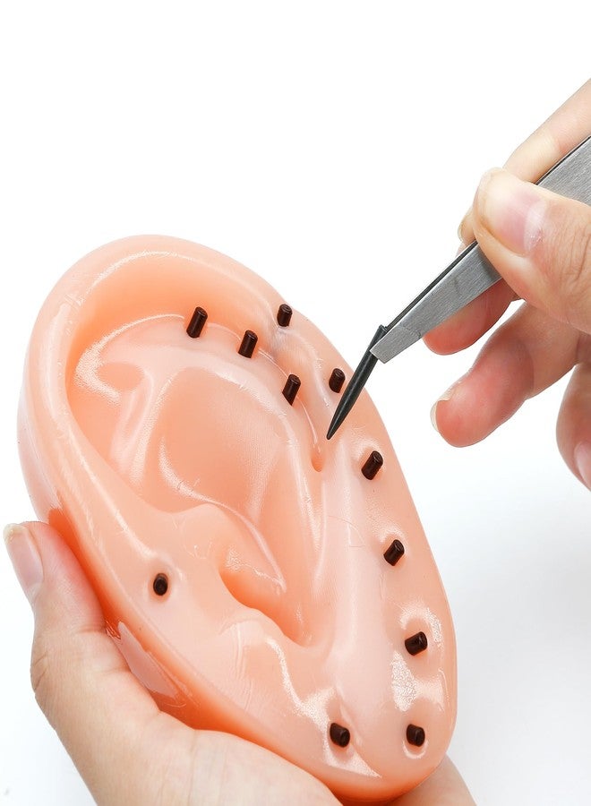 BuleVina Ear Shaped Blackheads Acne Remover Set, Fake Ear Zit Popping Mochi Squeezies Squeeze with Upgraded Tweezers for Stress Relief Decompression for Adults Novelty Fun Fan - Image 3